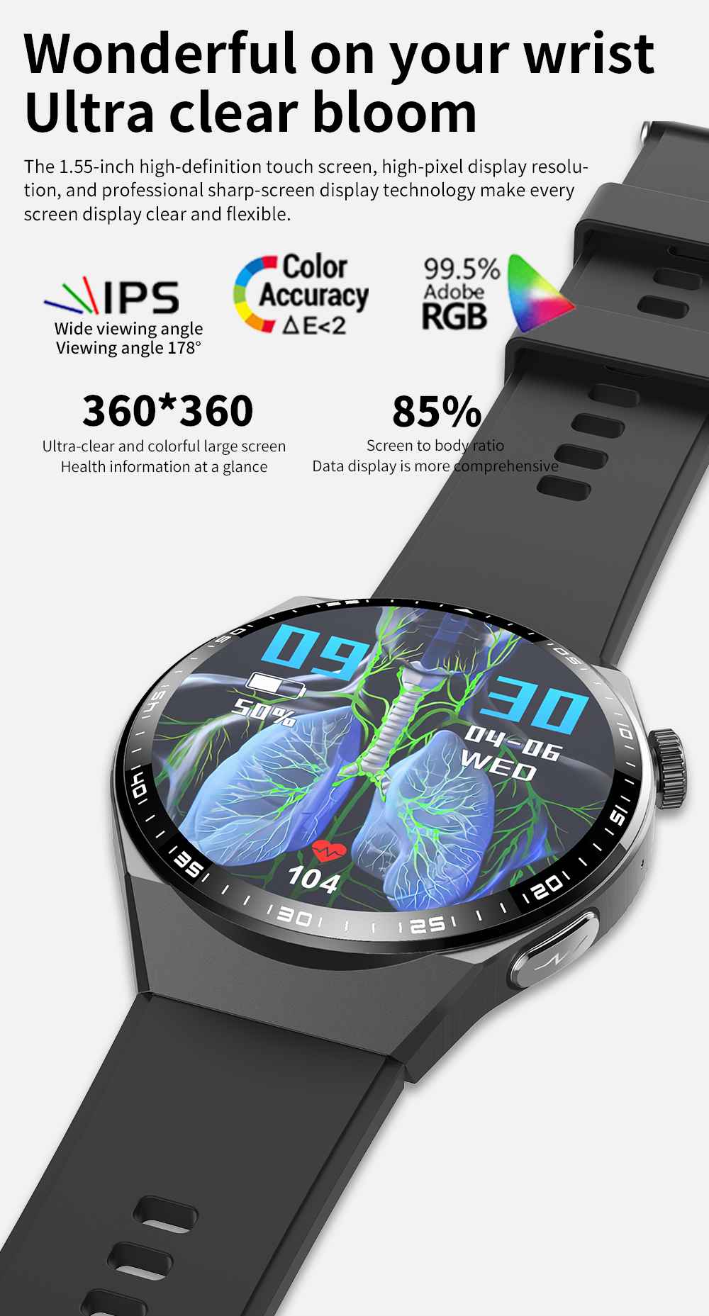 Titanium smartwatch